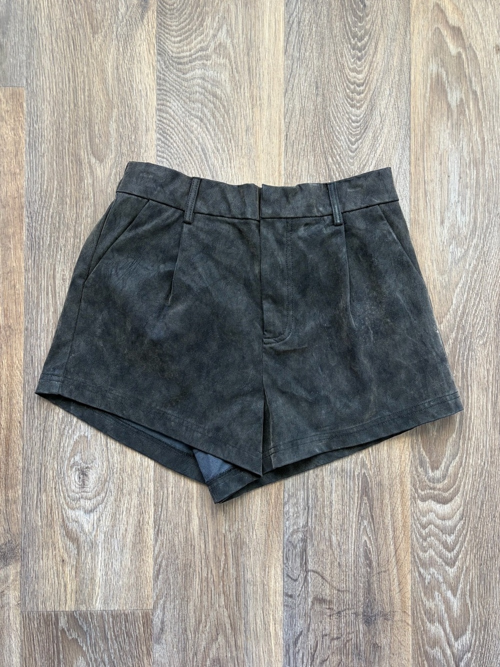 Free People Espresso Brown Faux Suede Shorts Boho Festival Western Size S